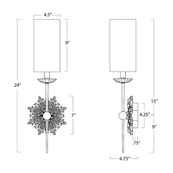 Louis Sconce Single